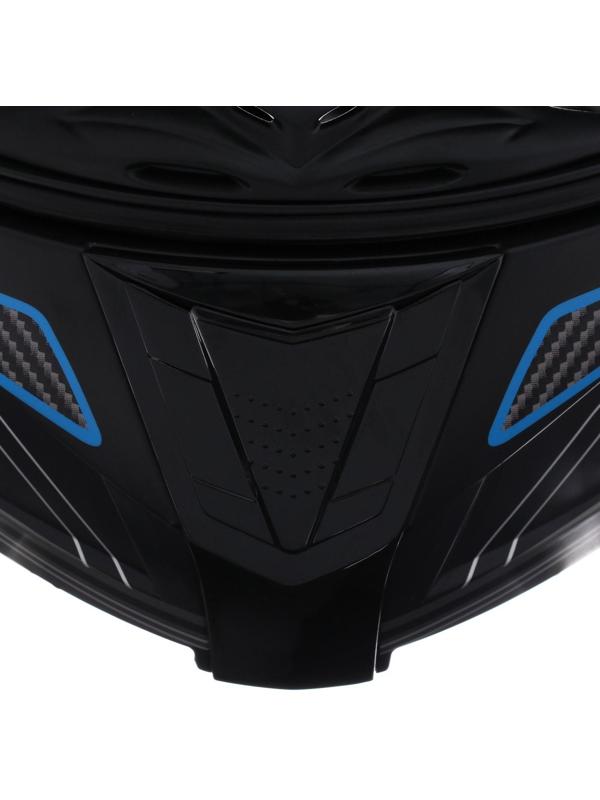 Шлем модуляр, графика, черно-синий, размер XL, FF839