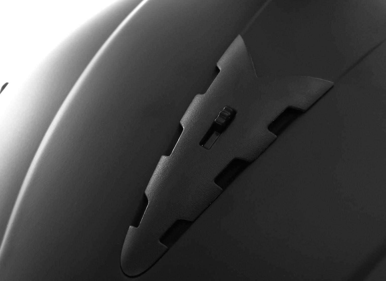 Шлем открытый с визором, черный, матовый, размер L, OF635