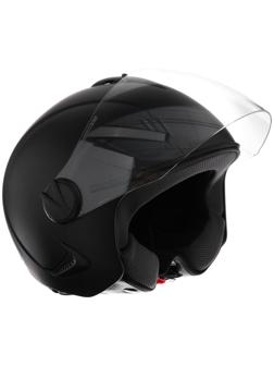 Шлем открытый с визором, черный, матовый, размер L, OF635