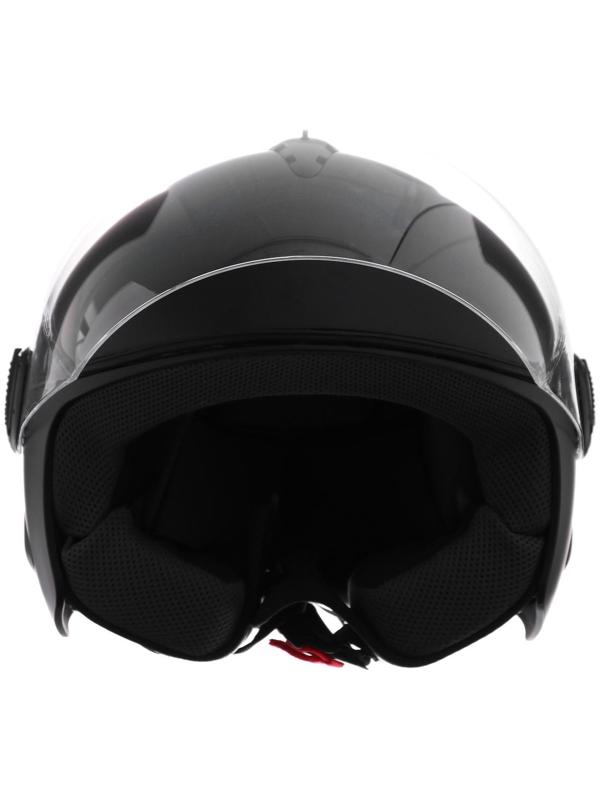 Шлем открытый с визором, черный, матовый, размер XL, OF635