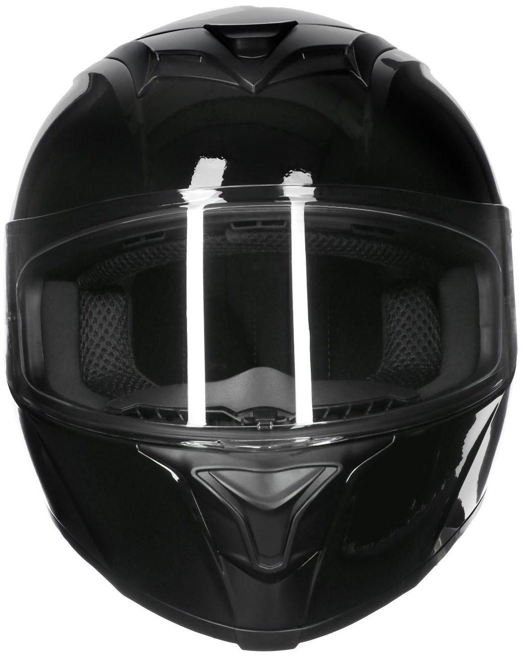 Шлем интеграл, черный, глянцевый, размер XL, FF867