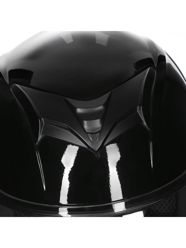 Шлем интеграл, черный, глянцевый, размер XL, FF867