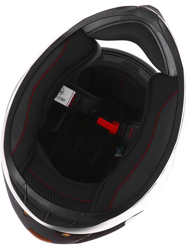 Шлем интеграл, графика, салатовый, размер M, FF867