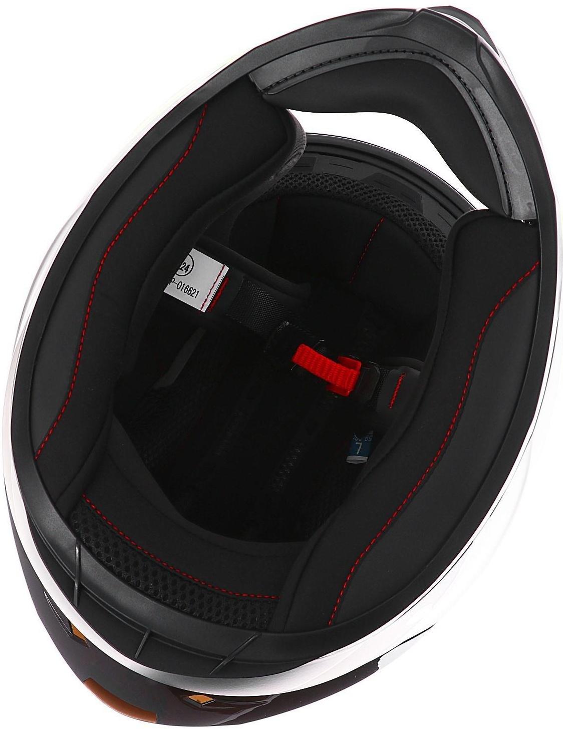 Шлем интеграл, графика, салатовый, размер L, FF867