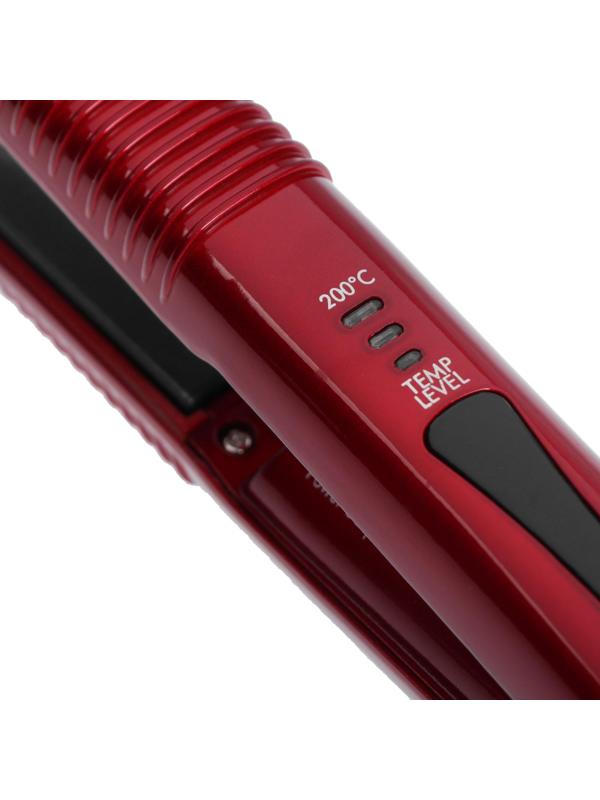 Выпрямитель Luazon LW-32, 25 Вт, керамическое покрытие, 70х18 мм, 200ºС, USB, красный