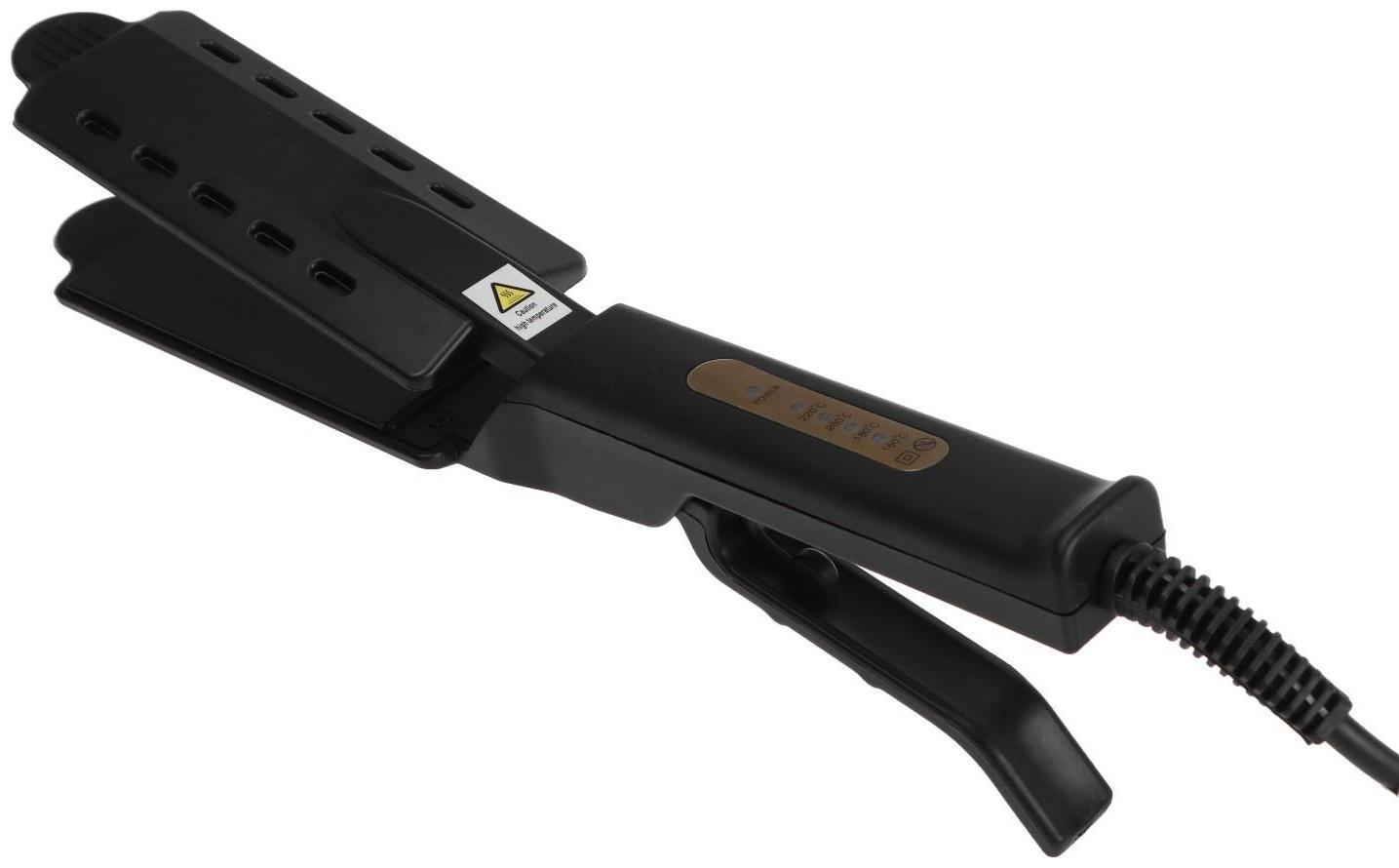 Выпрямитель Luazon LW-38, 60 Вт, керамико-турмалиновое покрытие, до 220°C, чёрный