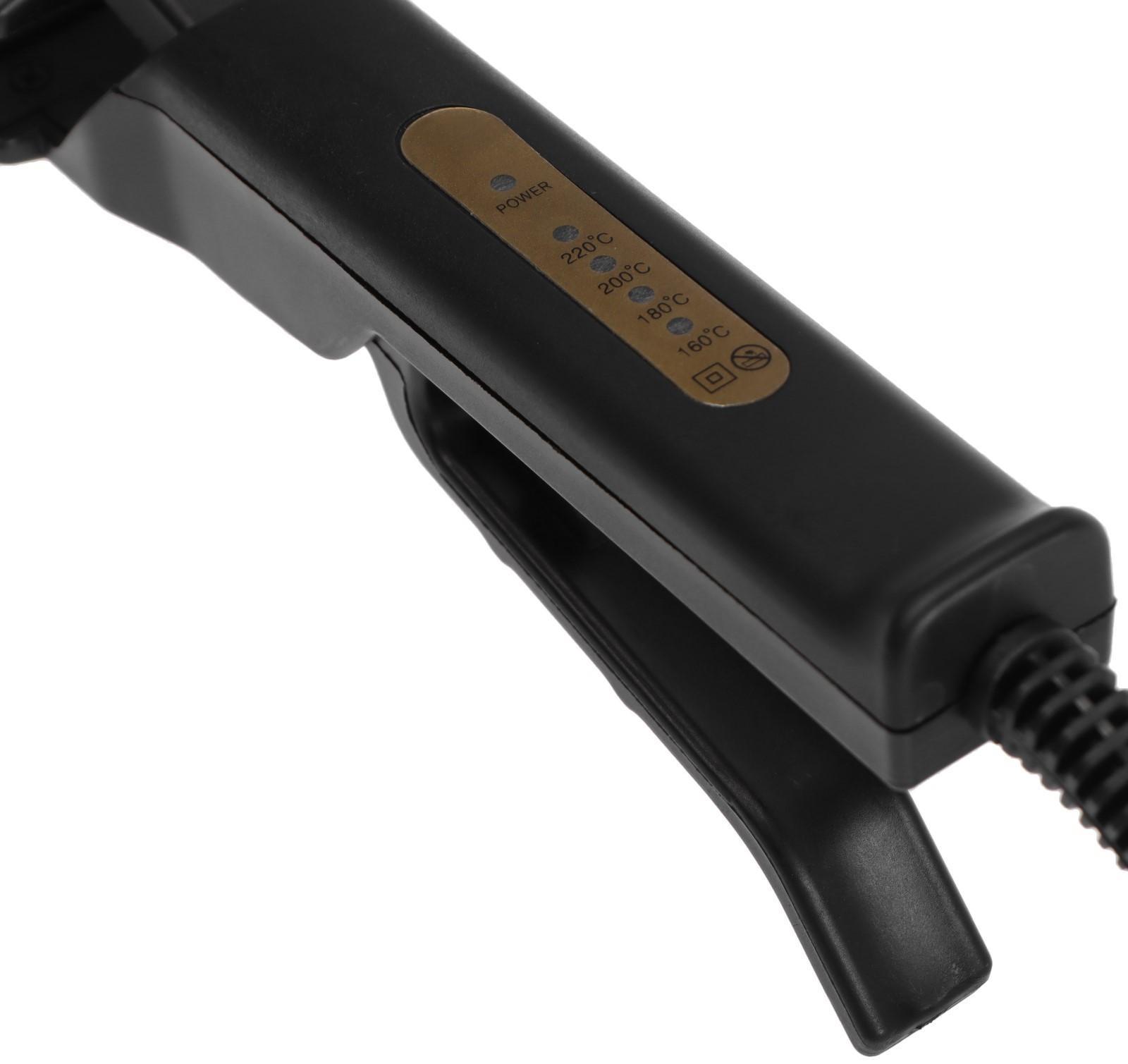 Выпрямитель Luazon LW-38, 60 Вт, керамико-турмалиновое покрытие, до 220°C, чёрный