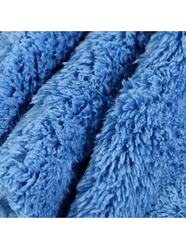 Микрофибра Grand Caratt для полировки, плюшевая, 20×40 см, синяя