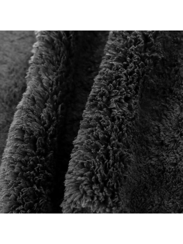 Микрофибра Grand Caratt для полировки, плюшевая, 20×40 см, черная