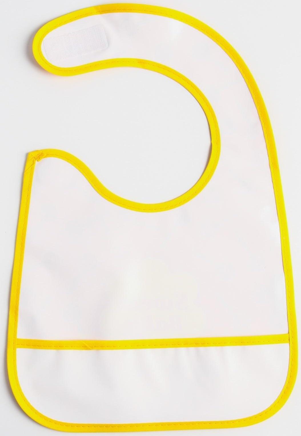 Нагрудник для кормления «Sweet Baby» непромокаемый на липучке, с карманом