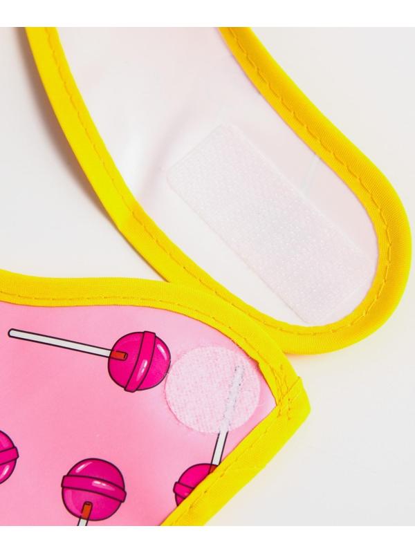 Нагрудник для кормления «Sweet Baby» непромокаемый на липучке, с карманом