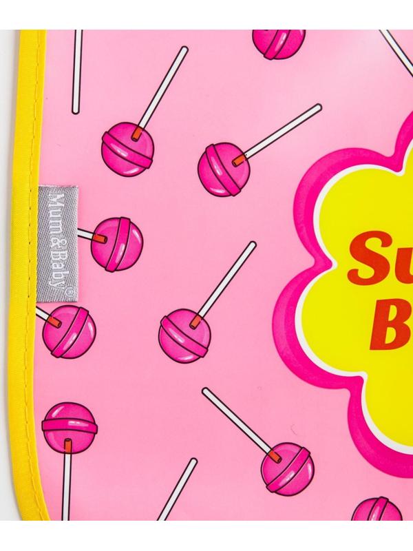Нагрудник для кормления «Sweet Baby» непромокаемый на липучке, с карманом
