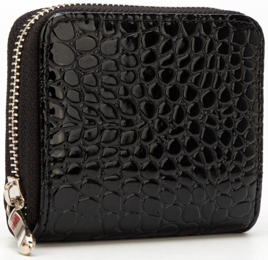 Кошелёк на молнии, цвет чёрный