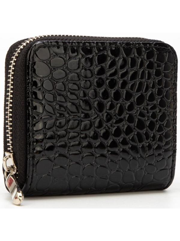 Кошелёк на молнии, цвет чёрный