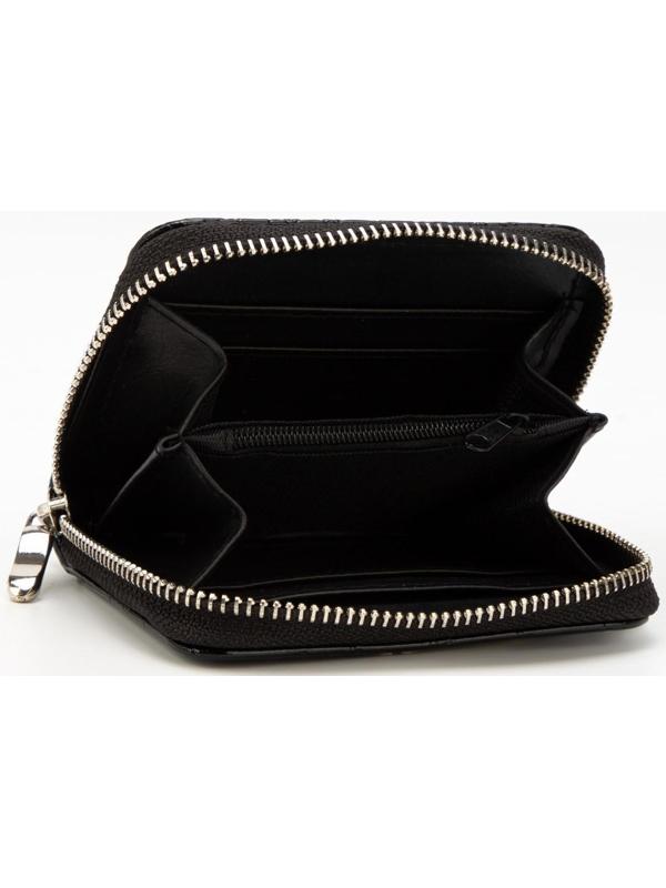 Кошелёк на молнии, цвет чёрный