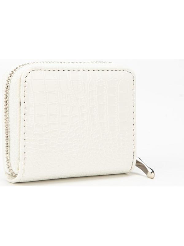Кошелёк на молнии, цвет белый