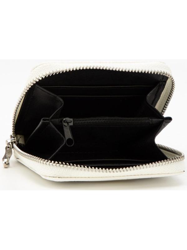 Кошелёк на молнии, цвет белый