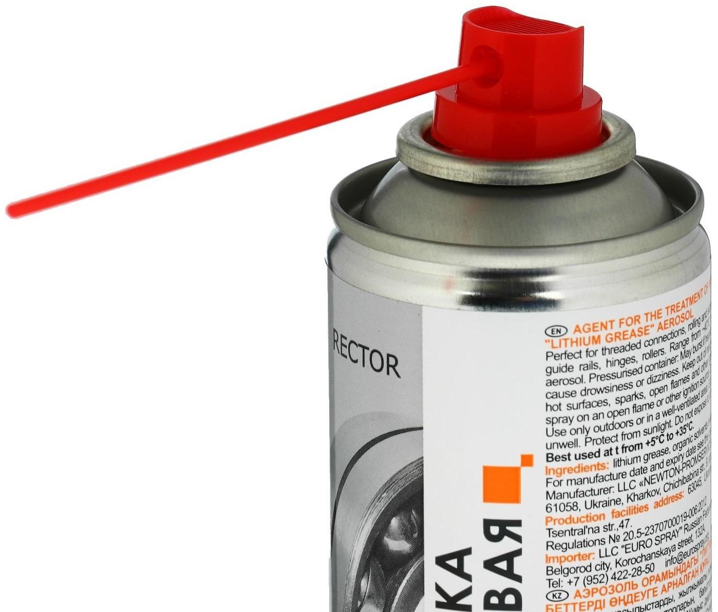 Литиевая смазка RECTOR средство для обработки внутренних поверхностей, 150 мл