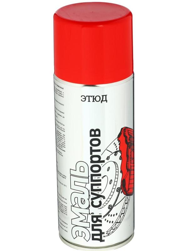 Краска ЭТЮД для суппортов и тормозных дисков, красная, 400 мл, аэрозоль
