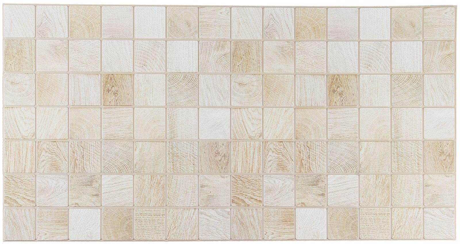 Панель Дерево брус беленый 955*480