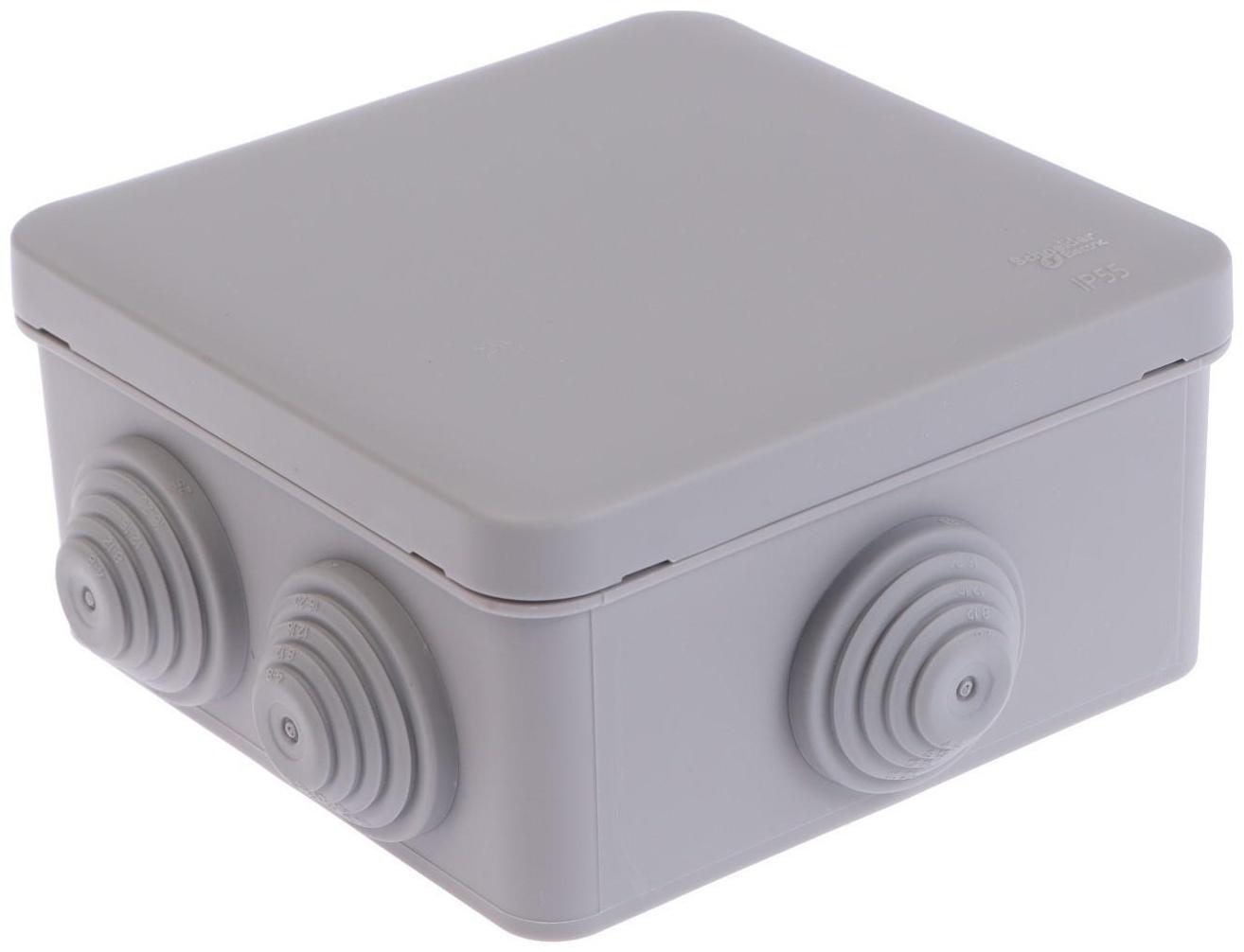 Коробка распределительная SE, 100х100х50 мм, IP55, для открытой установки, серая, IMT35091