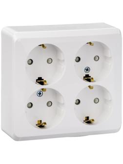 Розетка четверная SE 