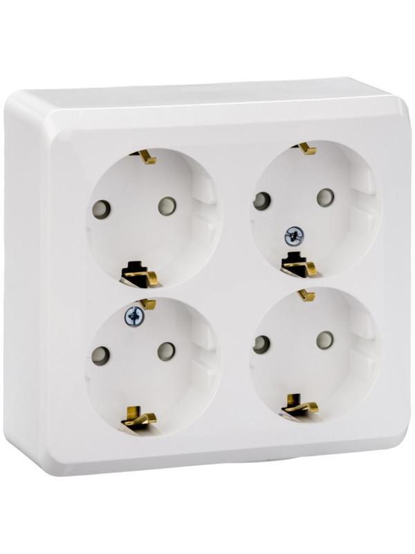 Розетка четверная SE 