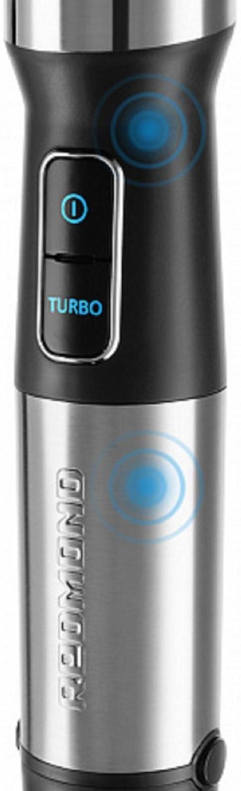 Блендер REDMOND RHB-2983, погружной, 1200 Вт, 0.8/0.5 л, турбо, чёрный