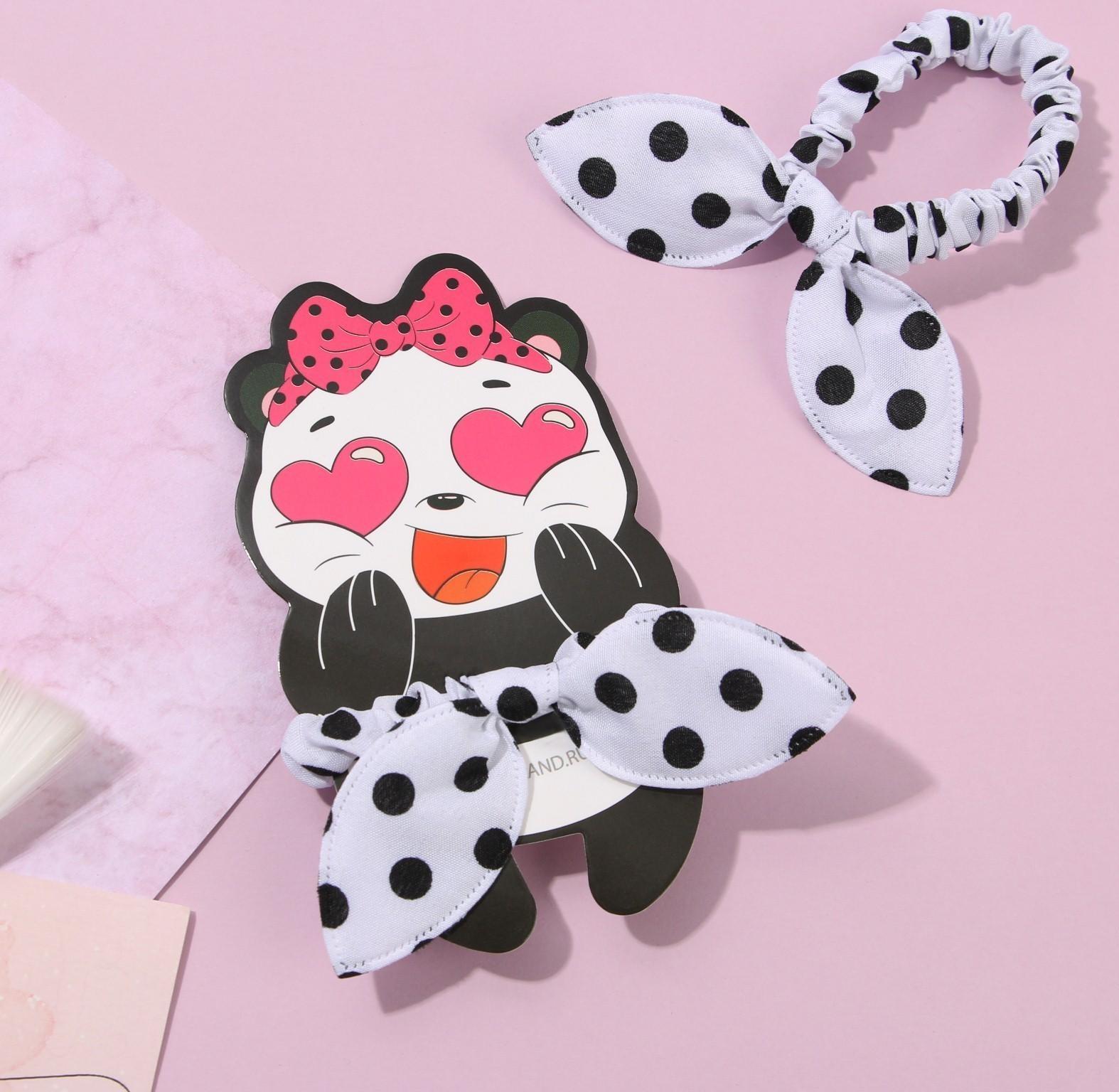 Резинка с ушками для волос «Панда»