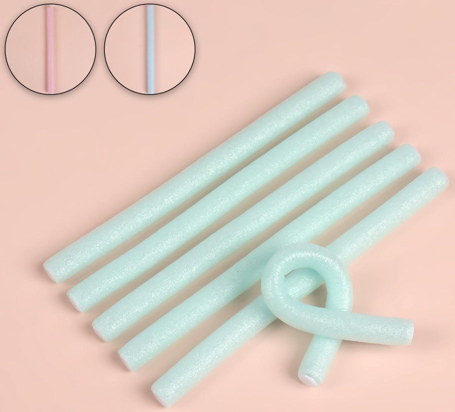 Бигуди «Бумеранг», d = 1 см, 18 см, 6 шт, цвет МИКС