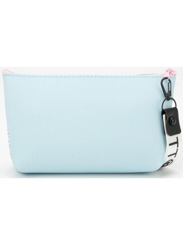 Косметичка на молнии, цвет голубой