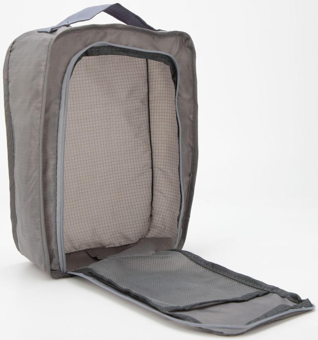 Косметичка на молнии, цвет серый