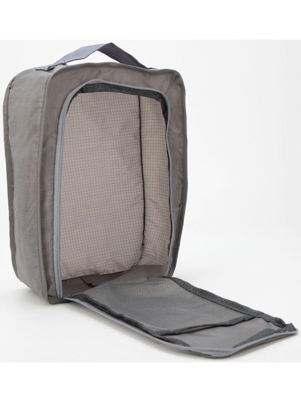 Косметичка на молнии, цвет серый