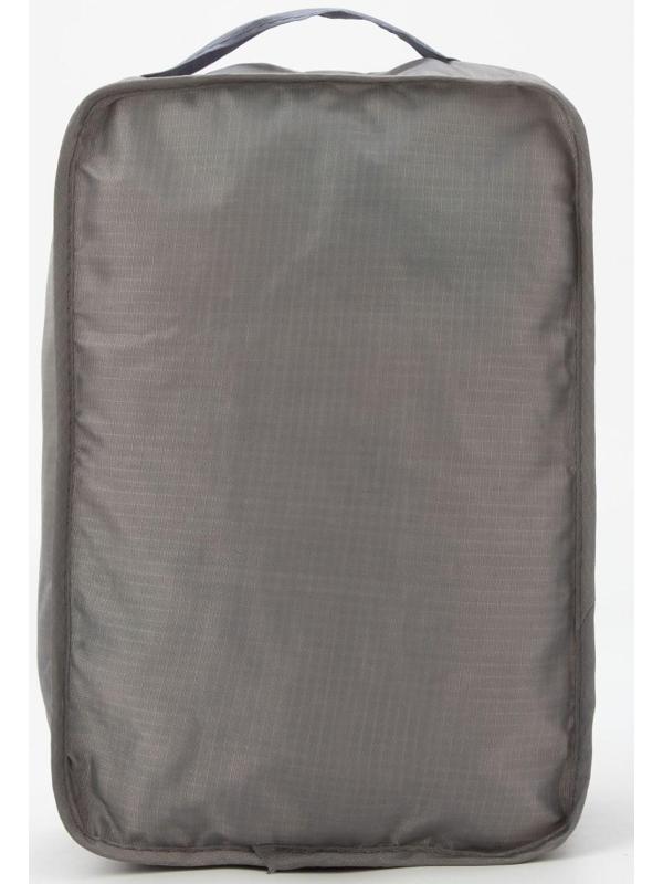 Косметичка на молнии, цвет серый