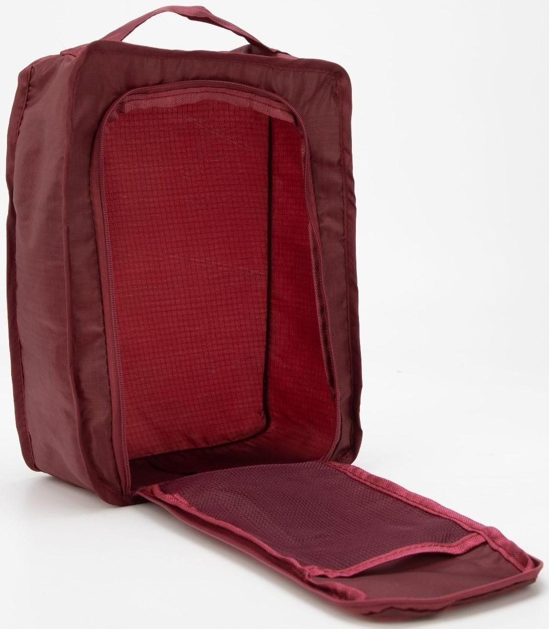 Косметичка на молнии, цвет бордовый