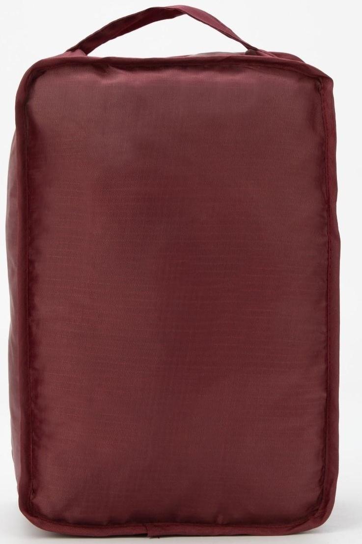 Косметичка на молнии, цвет бордовый