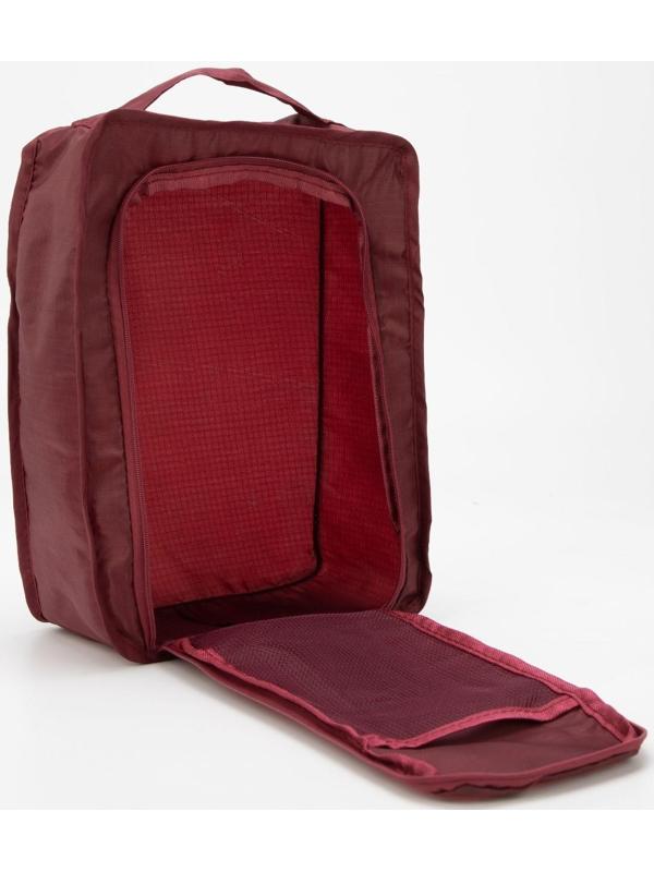 Косметичка на молнии, цвет бордовый