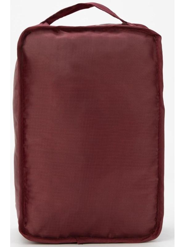 Косметичка на молнии, цвет бордовый