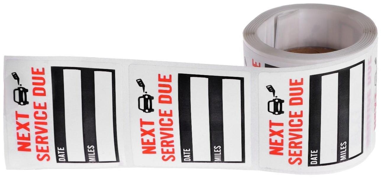 Наклейка для планового сервисного интервала, рулон 150 шт