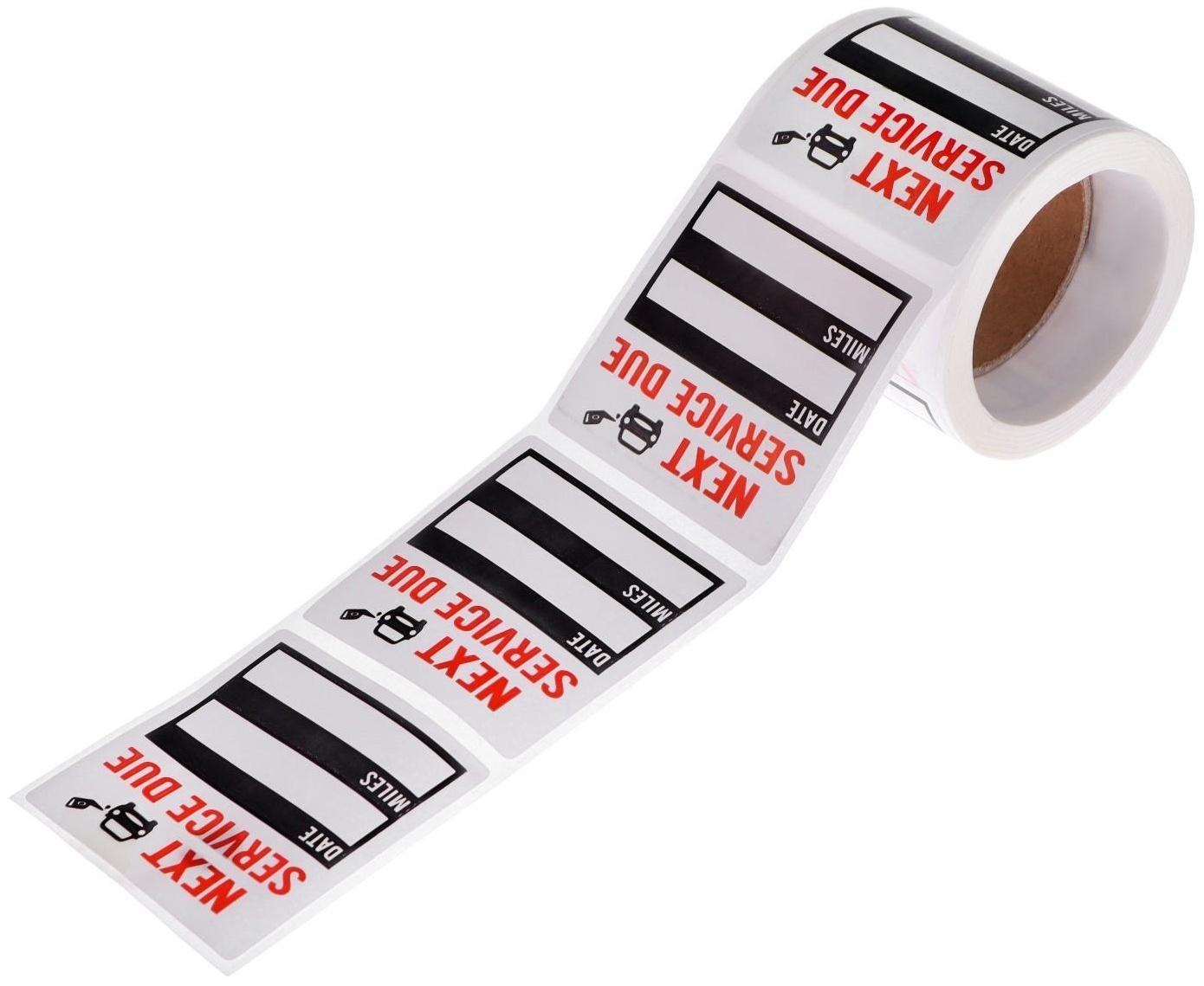 Наклейка для планового сервисного интервала, рулон 150 шт