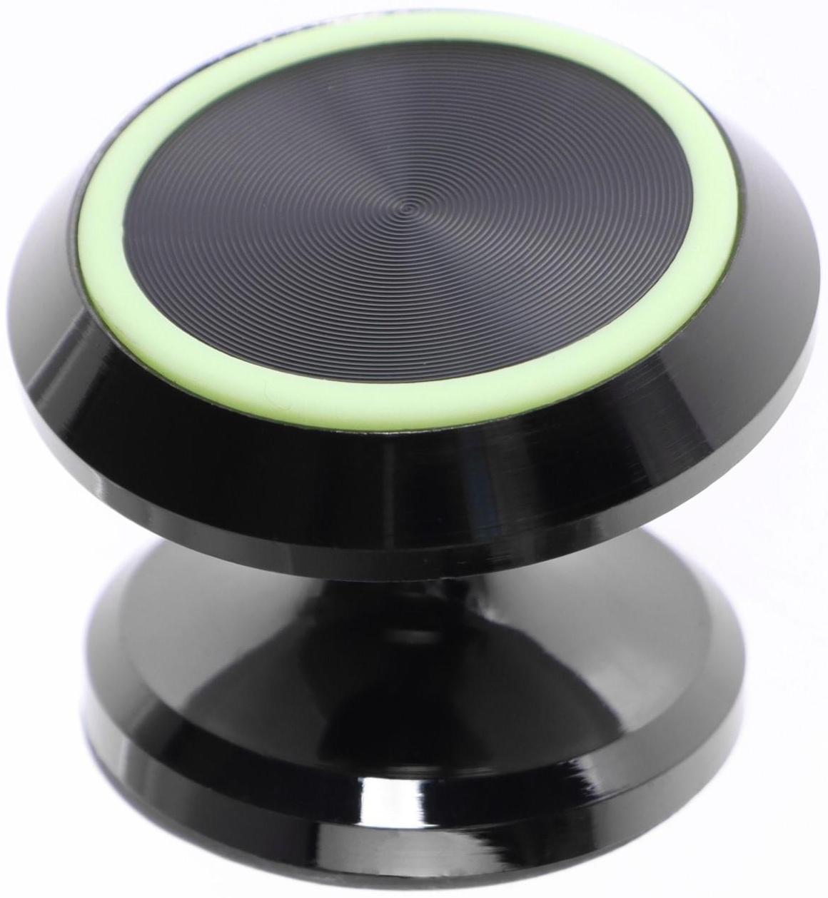 Держатель телефона Cartage магнитный на клейкой основе, люминесцентный, черный хром