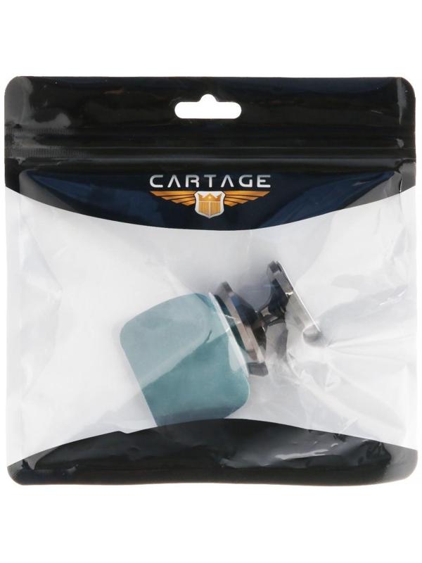 Держатель телефона Cartage магнитный на клейкой основе, люминесцентный, черный хром