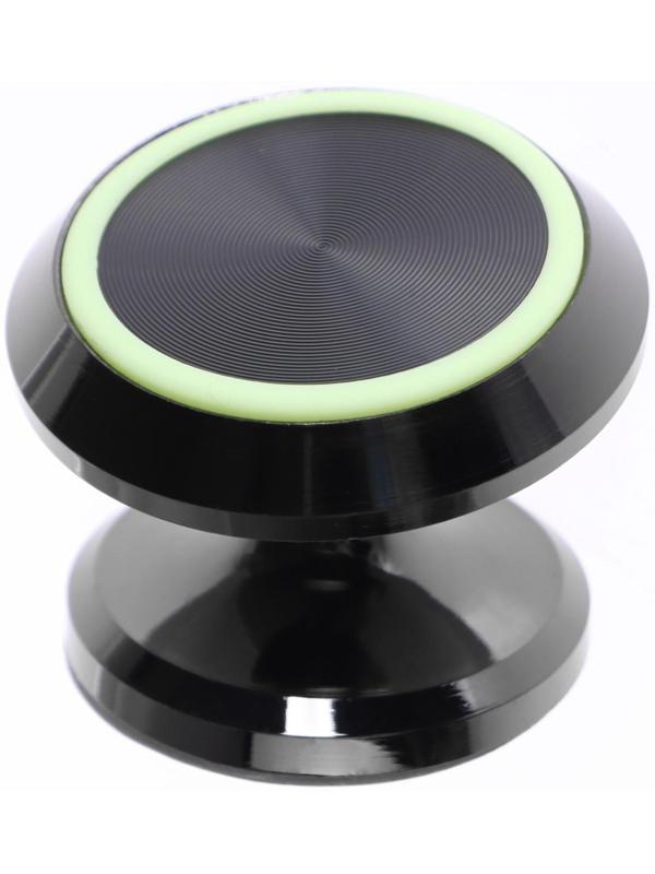 Держатель телефона Cartage магнитный на клейкой основе, люминесцентный, черный хром