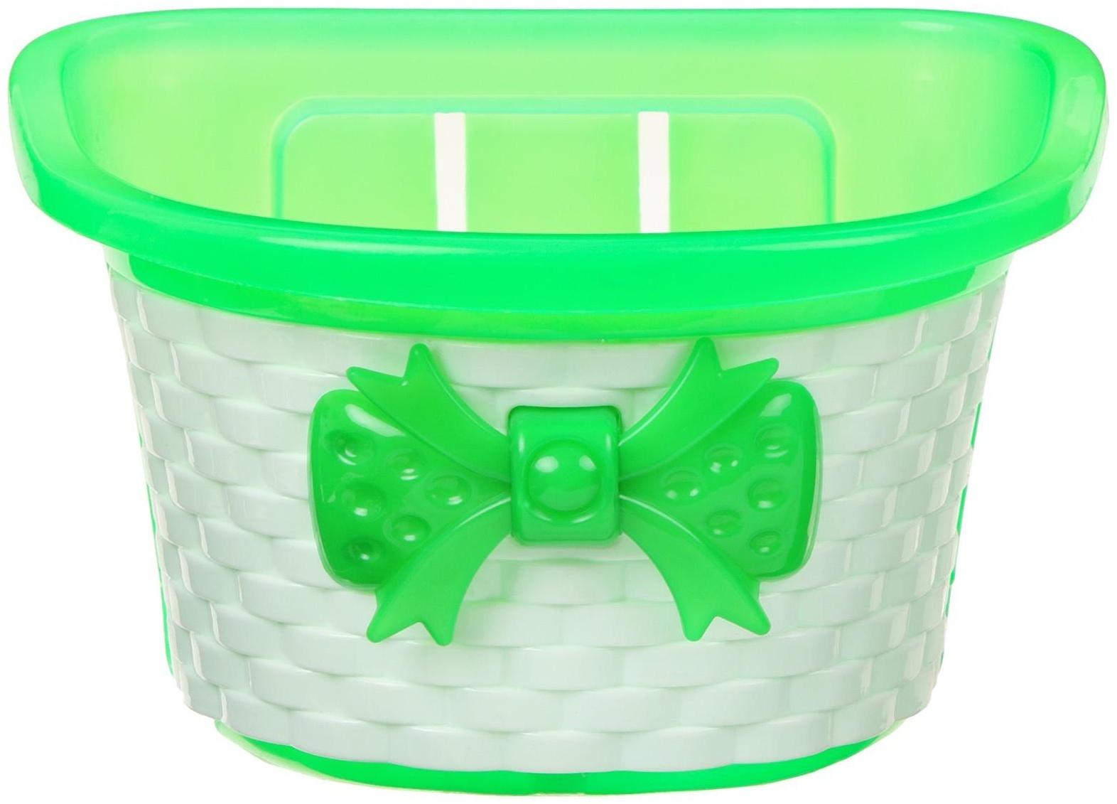 Корзина детская, без креплений, цвет зелёный