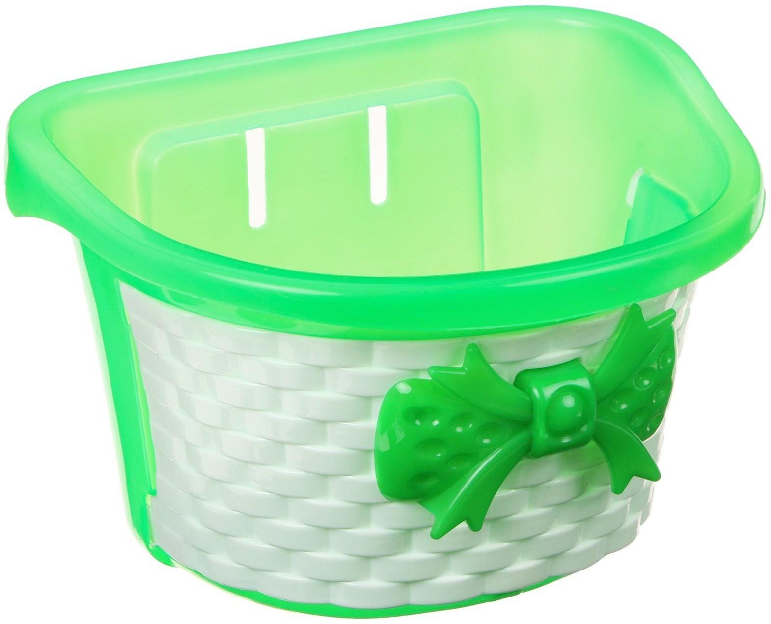 Корзина детская, без креплений, цвет зелёный