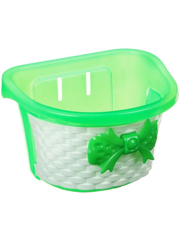 Корзина детская, без креплений, цвет зелёный