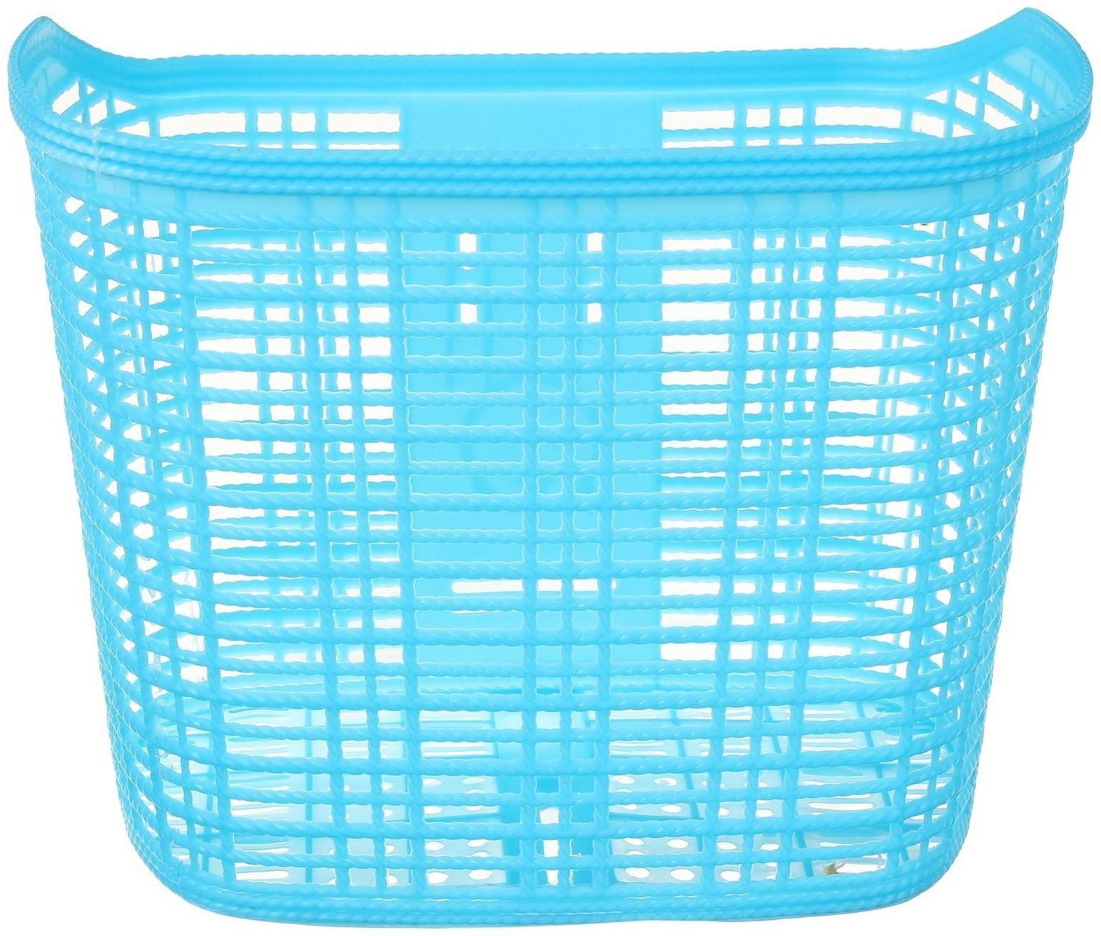 Корзина пластиковая Dream Bike, без крепления, цвет синий