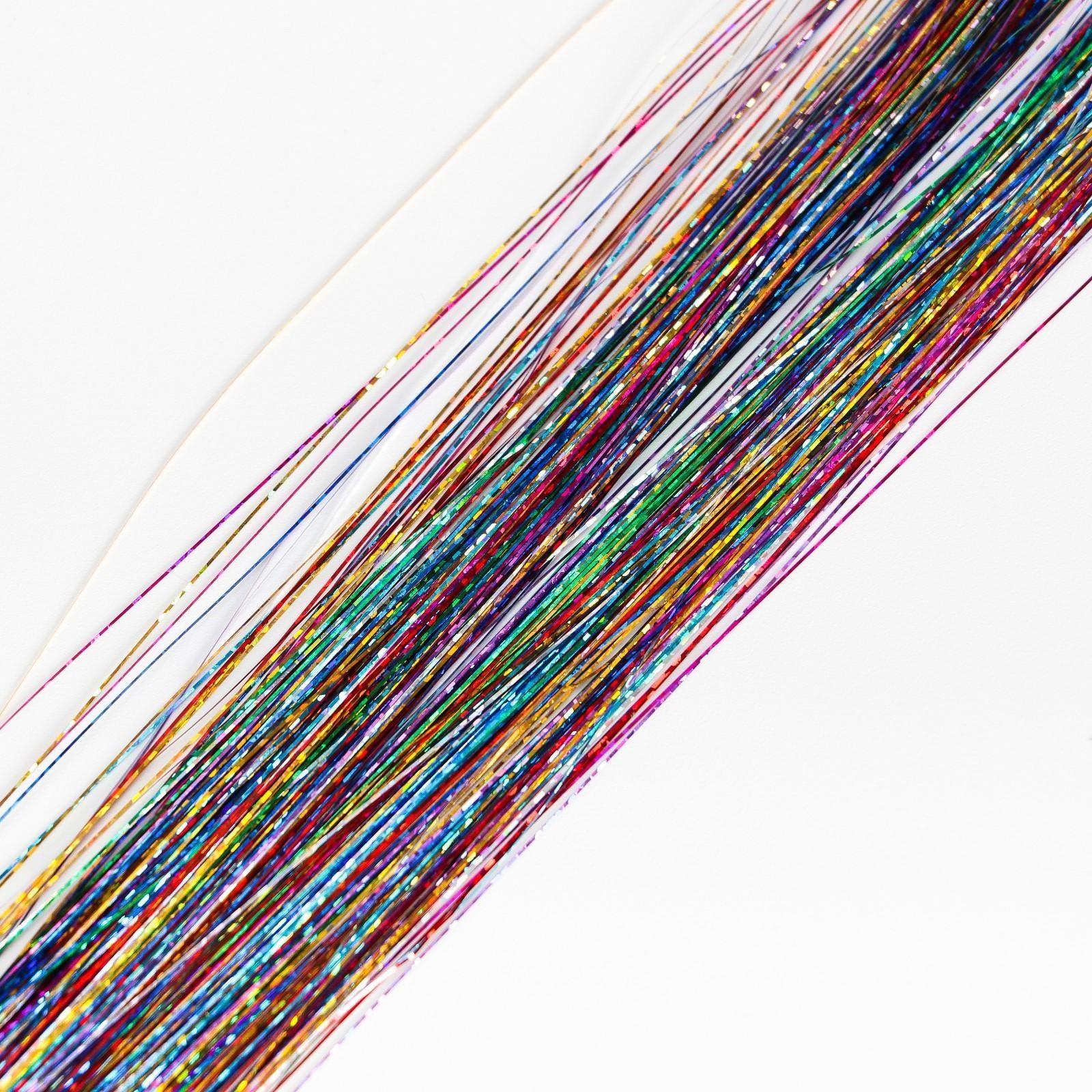 Прядь для волос блестящая 