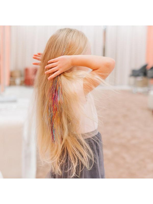 Прядь для волос блестящая 