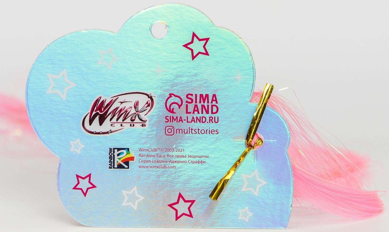 Прядь для волос блестящая бело-розовая 